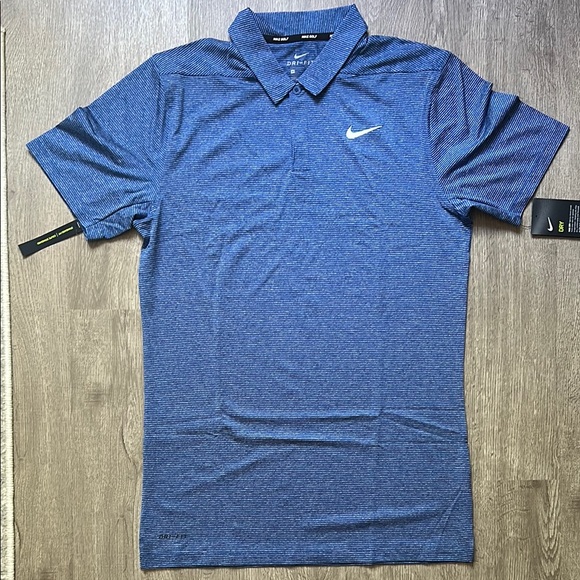 Nike Other - Nike DriFit Blue Polo Shirt, Small/TALL
